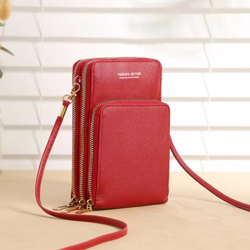 Leather Crossbody Phone Bag | Over-the-Shoulder Phone Bag