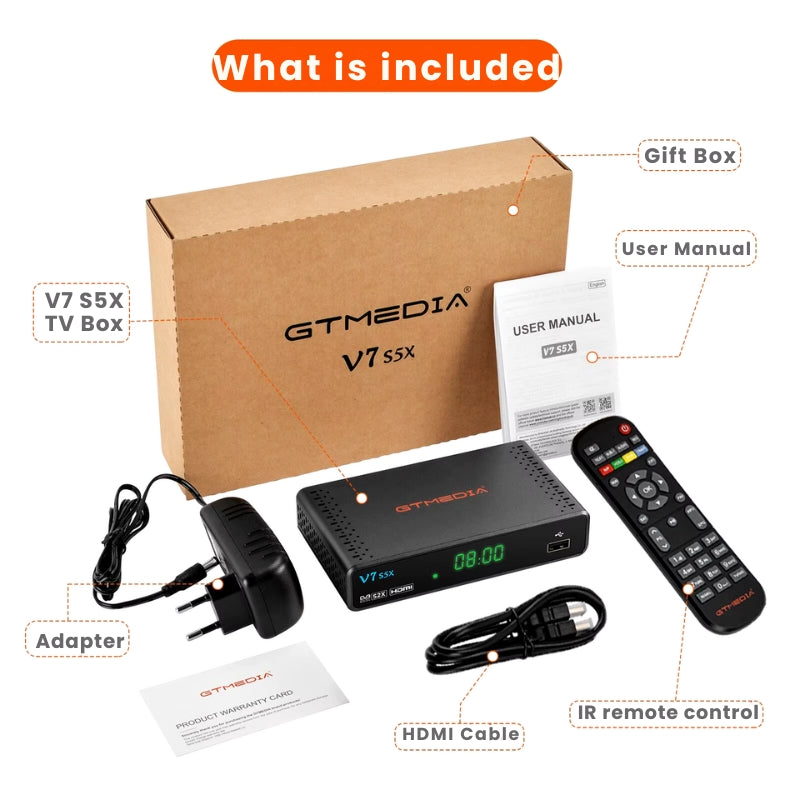 V7 S5X Freeview Box Recorder – HD TV Recording Device with Built-in Freeview