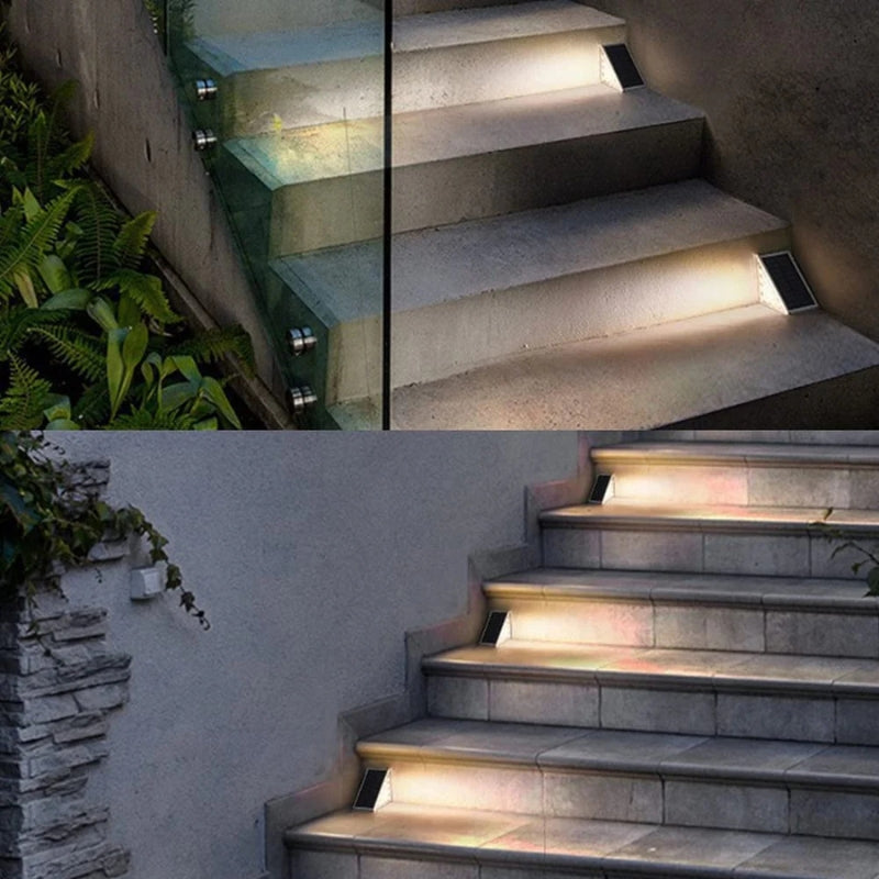 Outdoor Solar Stair Lights | Weatherproof, Automatic & Eco-Friendly Lighting for Safe Outdoor Spaces