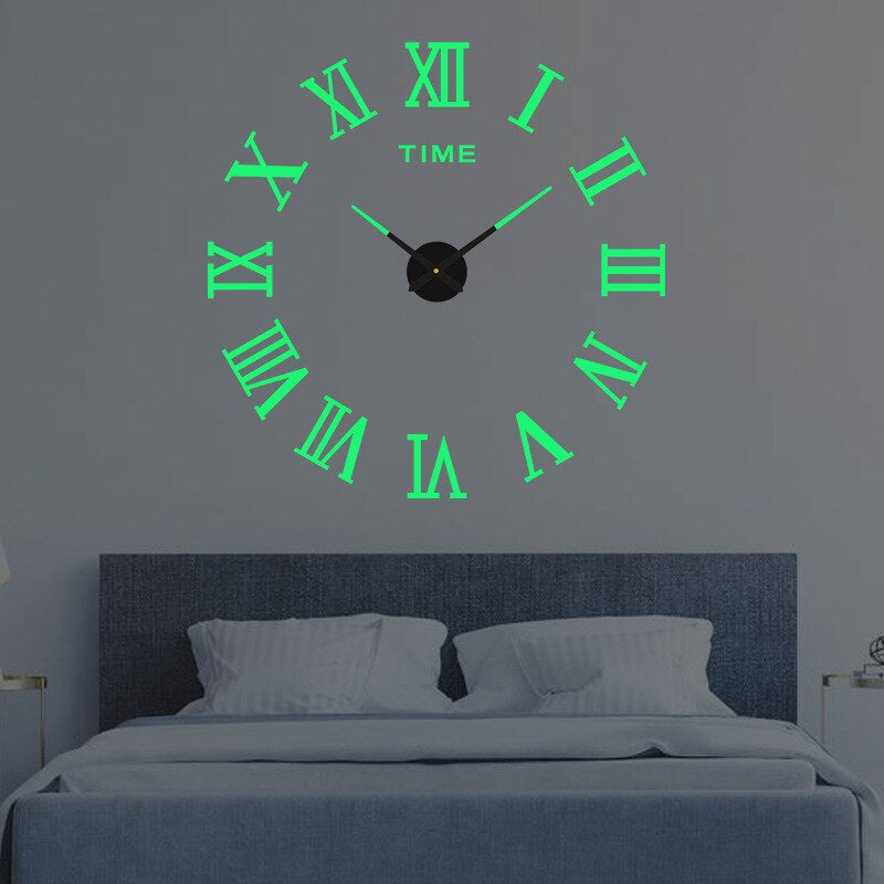 Unique Black Wall Clock | Innovative Design, Quartz Movement & Ideal for Home Decor