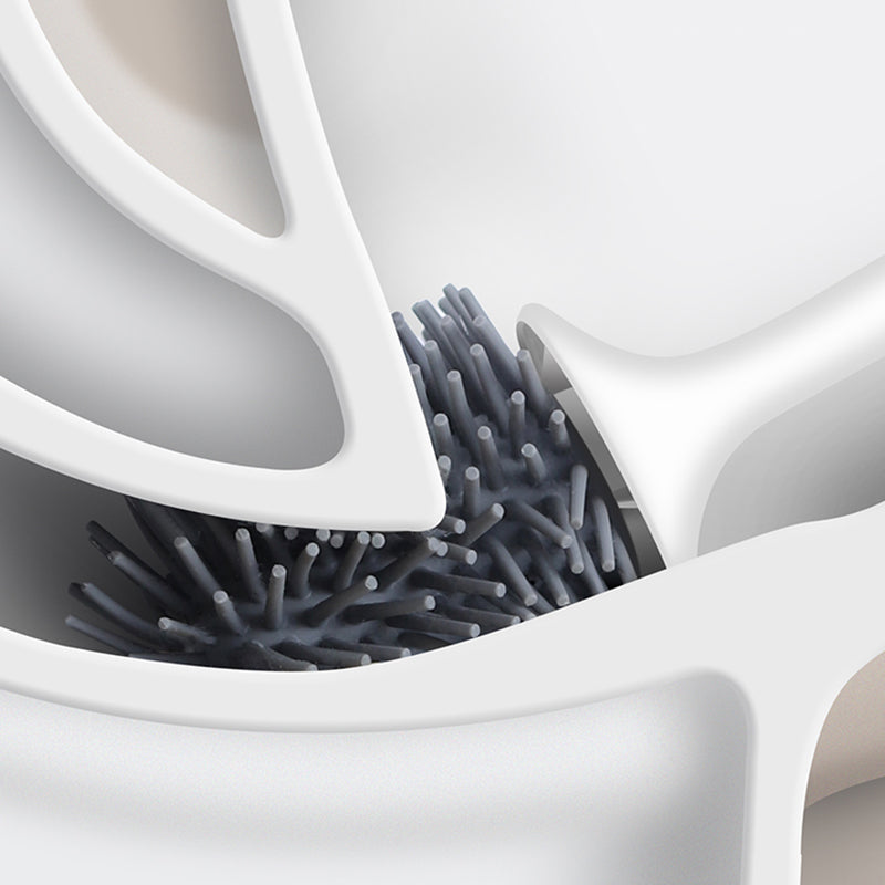 Silicone Toilet Brush with Holder | Modern, Efficient Loo Brush for Home Cleaning