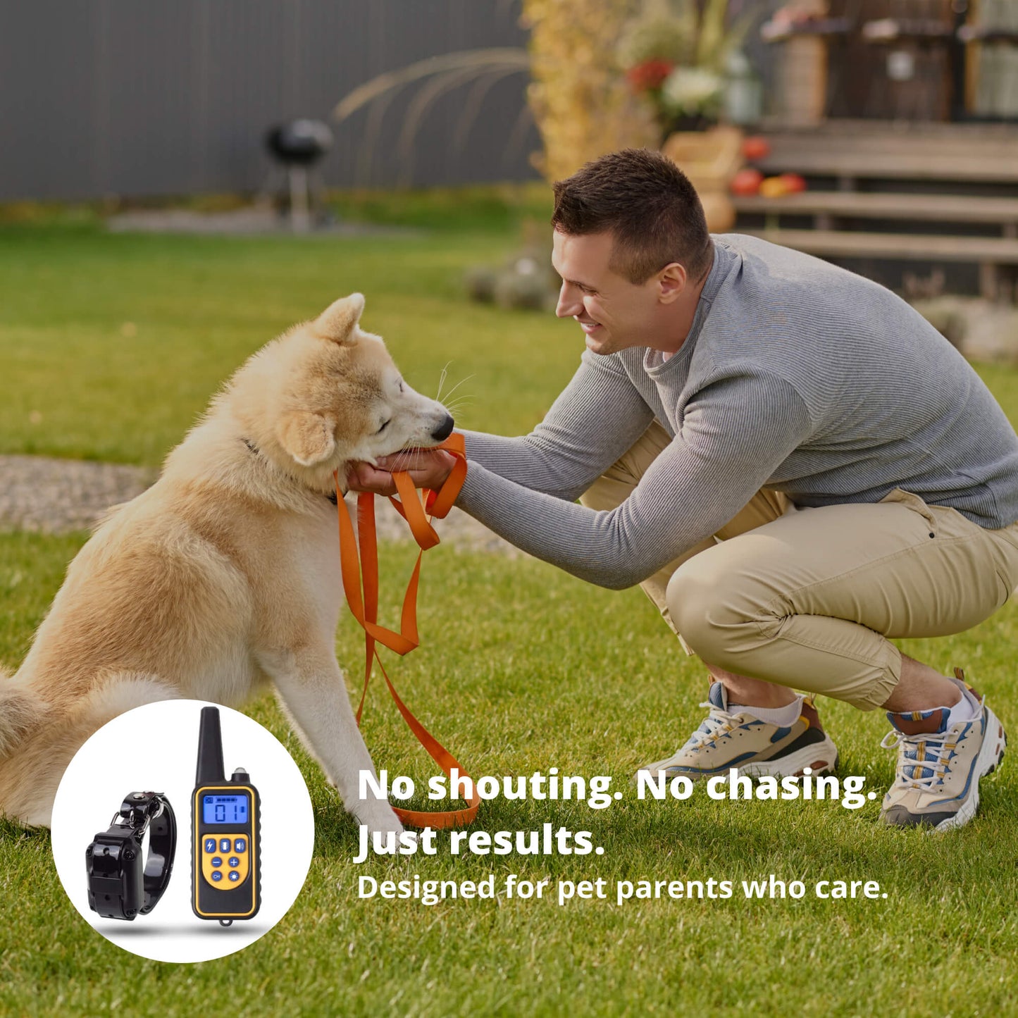 800M Rechargeable Electric Dog Training Collar | Waterproof, Remote Control & Ideal for Effective Dog Training