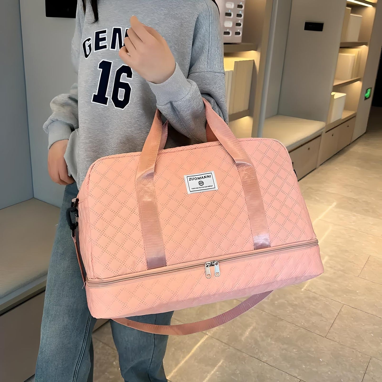 Spacious Weekender Duffle Bag | Water-Resistant, Multi-Compartment & Ideal for Short Trips and Gym Sessions
