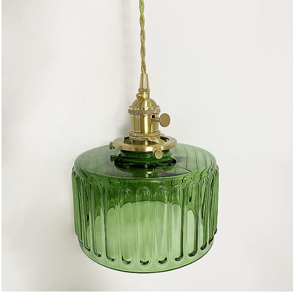 Vintage Crystal Pendant Light Fixture for Dining Room & Living Room Decor