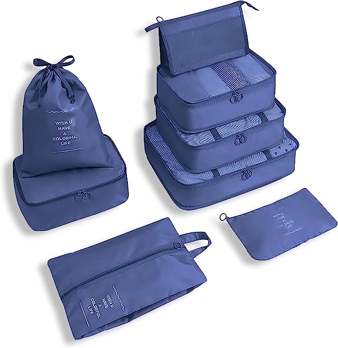 Easy-Pack Travel Cubes | 8-Piece Set for Organized Packing & Hassle-Free Travel