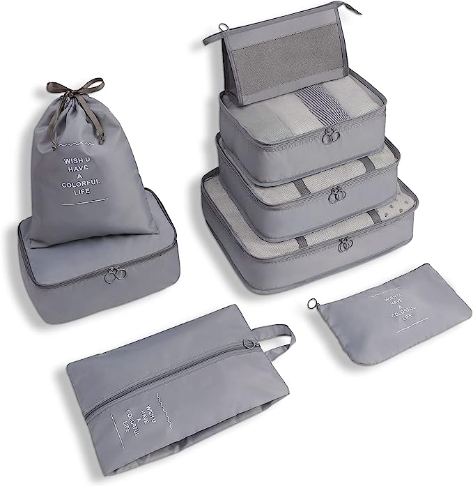 Easy-Pack Travel Cubes | 8-Piece Set for Organized Packing & Hassle-Free Travel