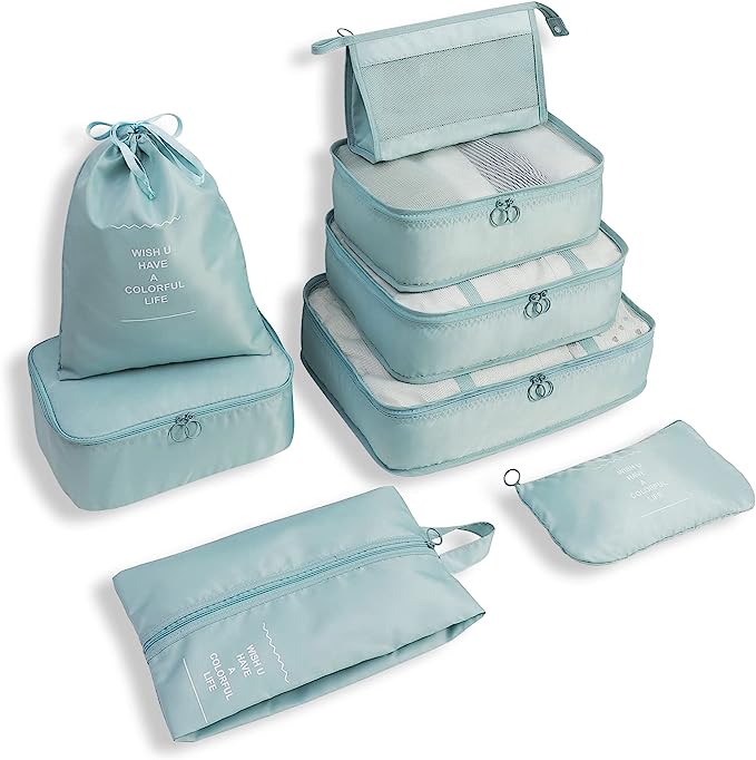 Easy-Pack Travel Cubes | 8-Piece Set for Organized Packing & Hassle-Free Travel
