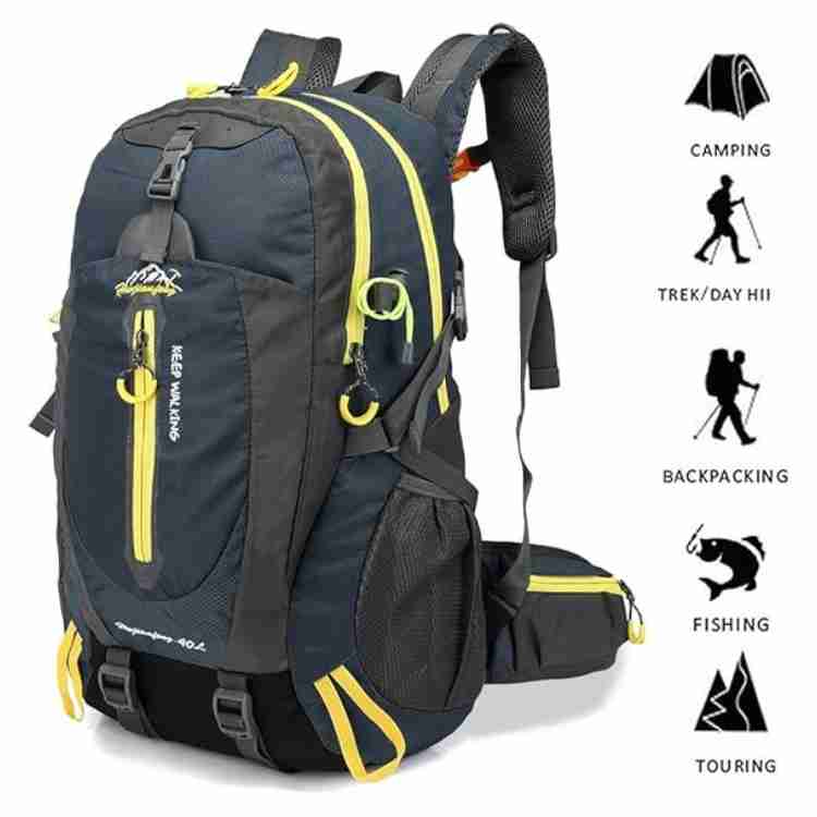 40L Waterproof Hiking Backpack with Multiple Compartments for Outdoor Adventures and Travel