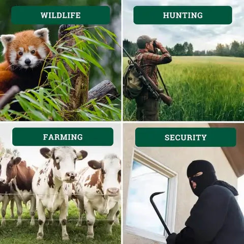 Wild Motion Detection Camera | Garden Wildlife Camera IP65 Waterproof, Full HD & Ideal for Hunting, Wildlife Observation & Security Monitoring