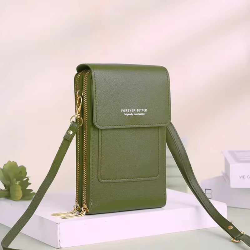 Leather Crossbody Phone Bag | Over-the-Shoulder Phone Bag