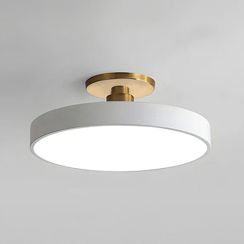 LED Ceiling Light | Modern Black Metal Flush Mount, Energy-Efficient & Ideal for Living Room, Bedroom or Hallway