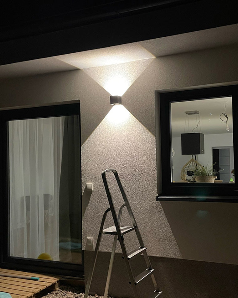 LED Outdoor Up Down Wall Light | Waterproof Metal Fixture for Patio. Garden & Entryway Illumination