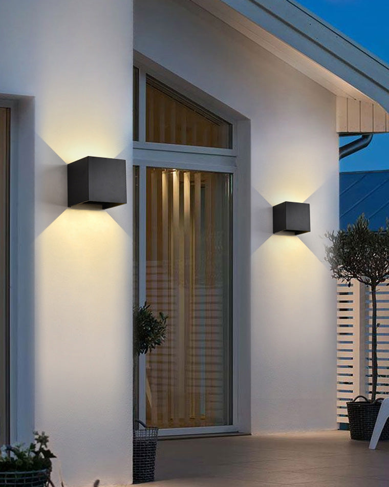 LED Outdoor Up Down Wall Light | Waterproof Metal Fixture for Patio. Garden & Entryway Illumination
