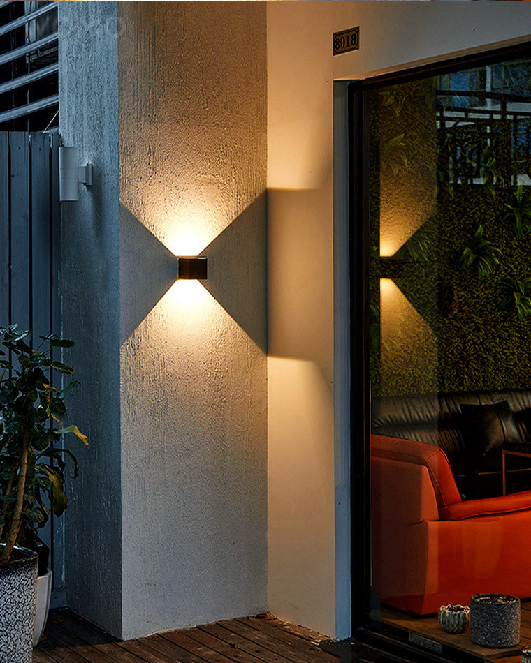 LED Outdoor Up Down Wall Light | Waterproof Metal Fixture for Patio. Garden & Entryway Illumination