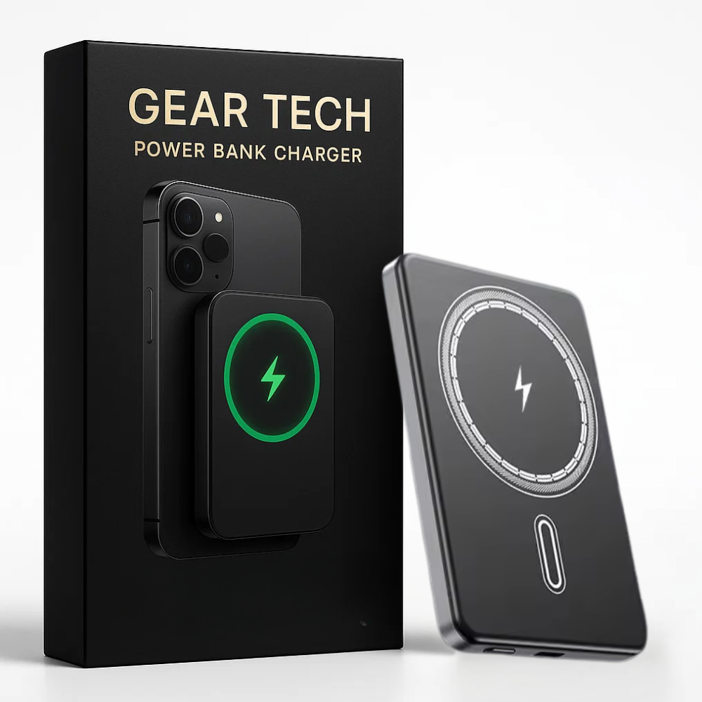 Portable Power Bank 50000mAh Magnetic Wireless Charger – PD 22.5W Fast Charging USB-C Battery Pack for iPhone & Samsung UK