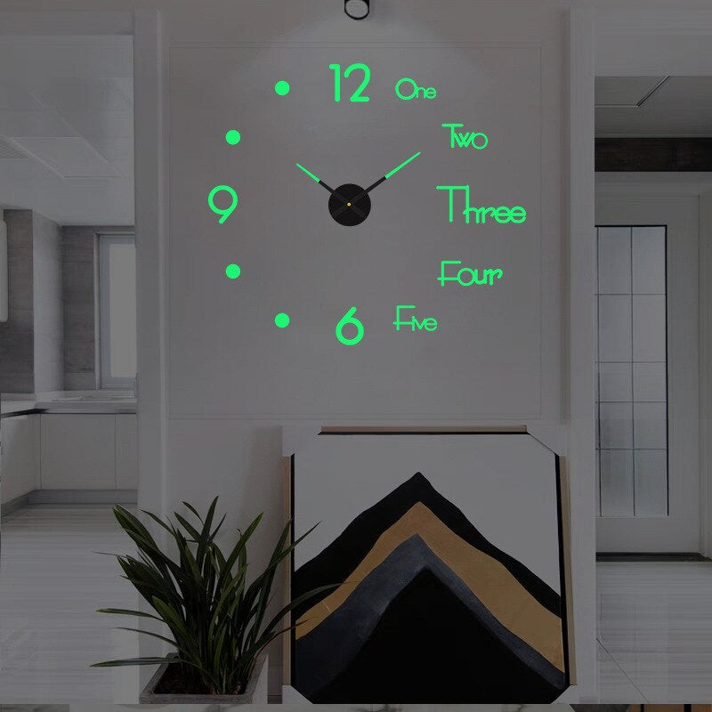 Unique Black Wall Clock | Innovative Design, Quartz Movement & Ideal for Home Decor