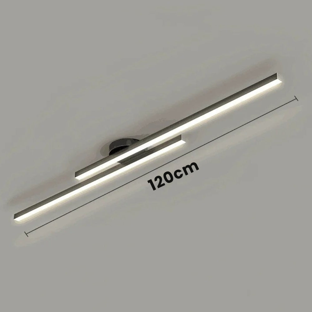 Minimalist Modern Hallway Lights β Long Strip Linear Ceiling Lamp, Close-to-Ceiling Chandelier, Remote Dimmable for Home Interiors