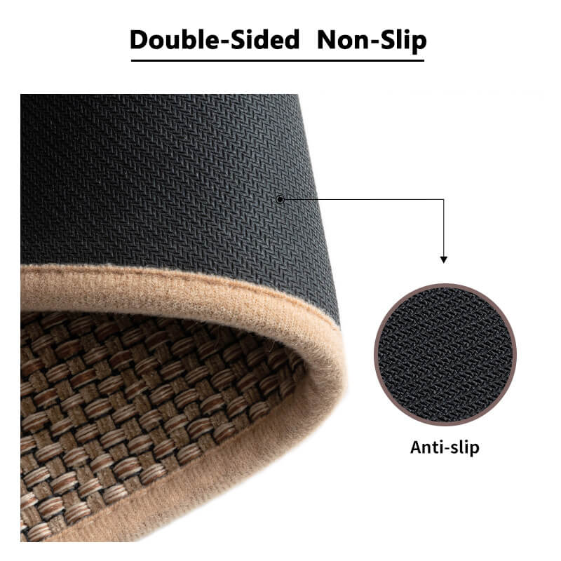 Indoor Entrance Door Mats: Non-Slip , Washable, Natural Coir for Kitchen, Patio, & Doorway - All Sizes