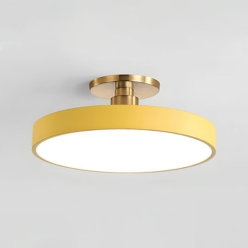 LED Ceiling Light | Modern Black Metal Flush Mount, Energy-Efficient & Ideal for Living Room, Bedroom or Hallway