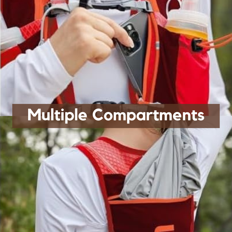 Hydration Running Vest for Trail Running - Lightweight, Adjustable, and Comfortable Backpack for Outdoor Sports and Long Distance Races