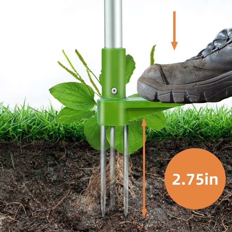 RootRipper Garden Weed Puller Tool - Heavy-Duty Handheld Weeder for Efficient Weed Removal in Lawns & Gardens