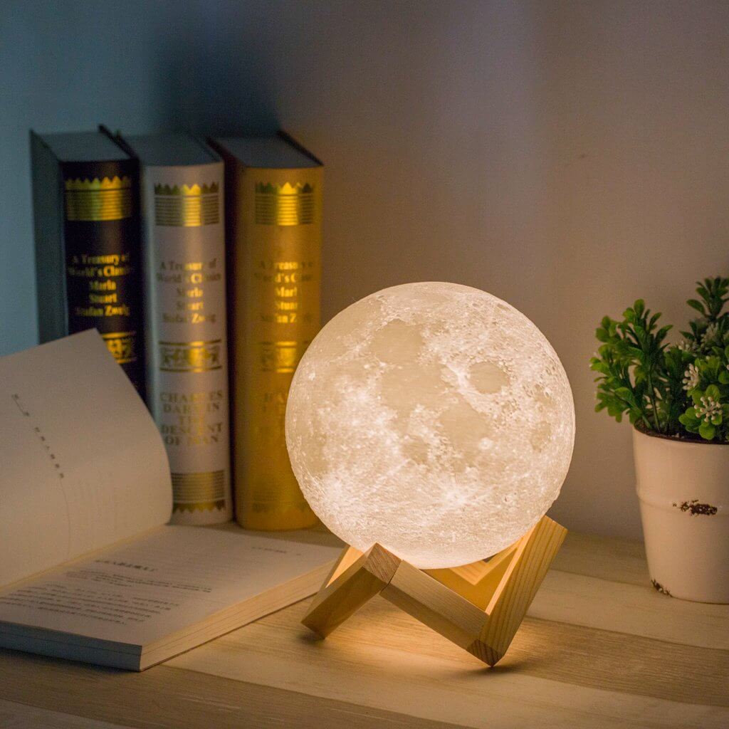 Lunar Moon Light Lamp | Lunar Globe Light with Stand