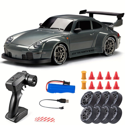 1:24 RC Drift Car | 4WD, LED Wheels & USB Rechargeable for Indoor and Outdoor Racing Fun