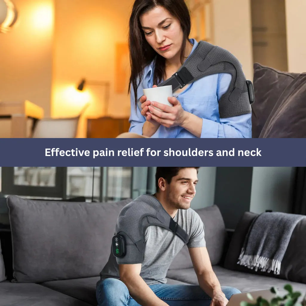 Shoulder Massage Device | Heat Therapy, Adjustable Intensity & Ideal for Muscle Relaxation