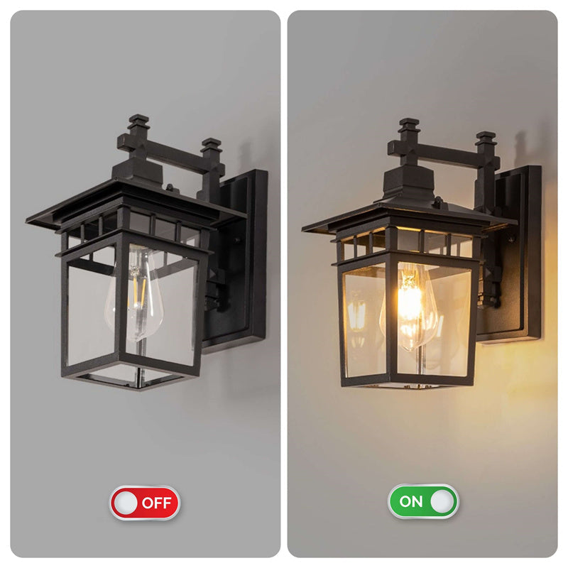 Outdoor Waterproof Wall Lantern Light | Modern Aluminum Sconce for Backyard. Porch & Garden