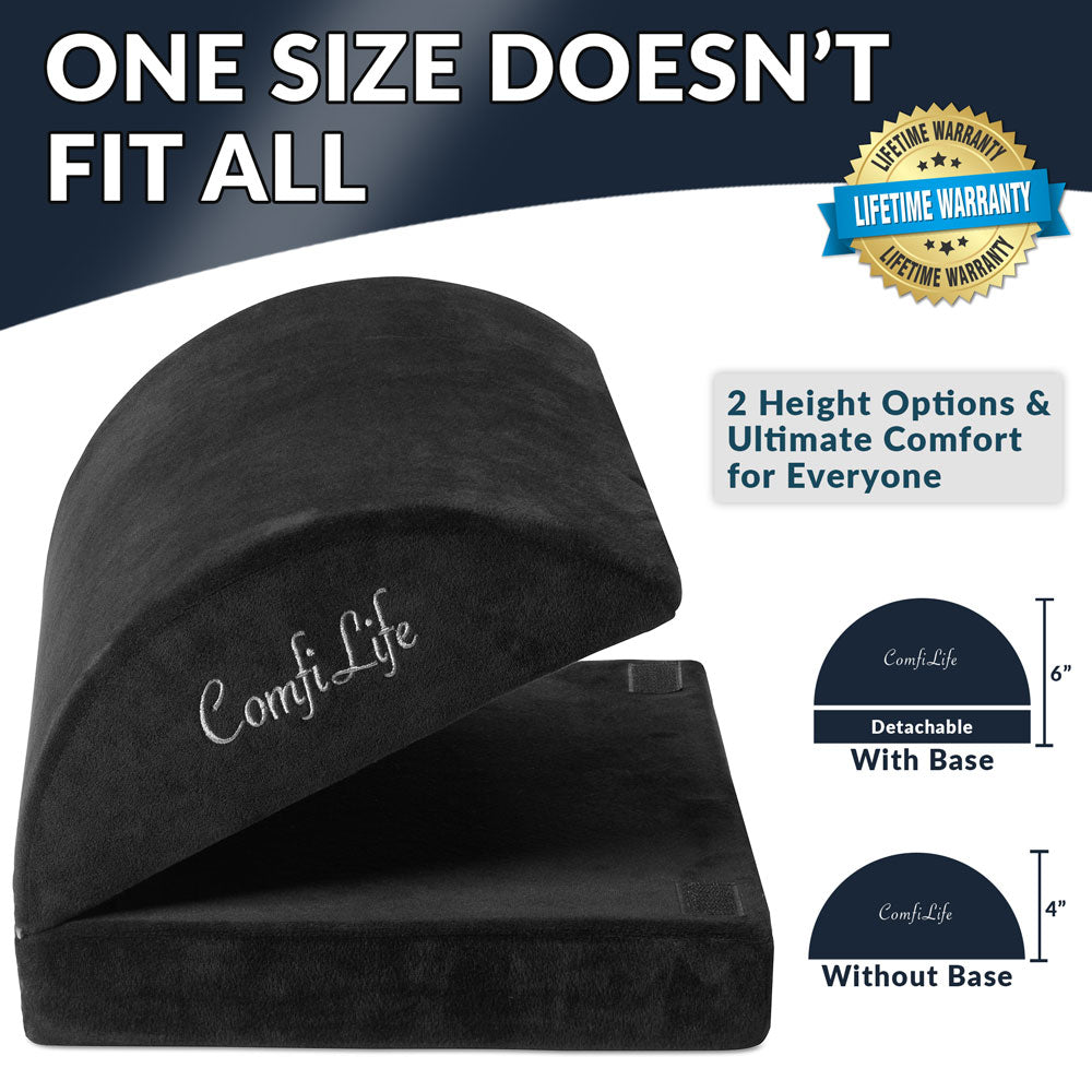 Office Foot Stool Cushion for Under Desk | Ergonomic Memory Foam Foot Rest | Arch Support for Posture & Fatigue Relief