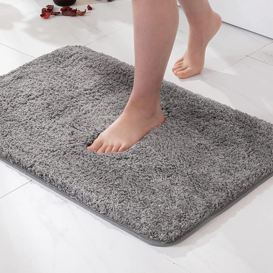 Plush Bath Rug | Ultra-Soft, Highly Absorbent & Non-Slip for Bathroom Safety and Comfort