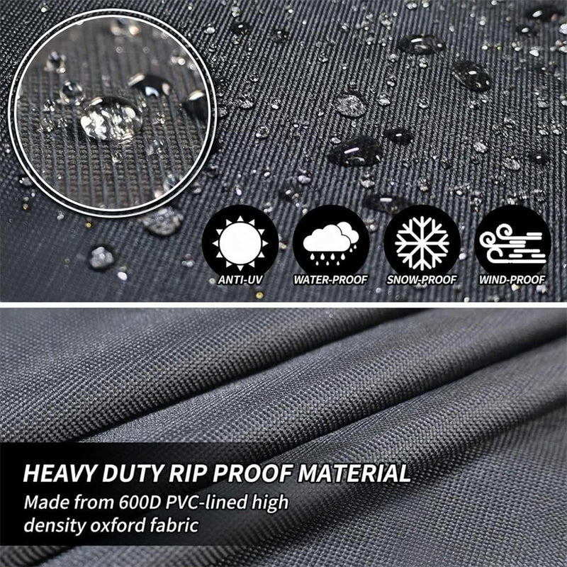 Round Waterproof Garden Furniture Cover | Heavy-Duty, UV-Resistant & Adjustable for Outdoor Tables and Chairs