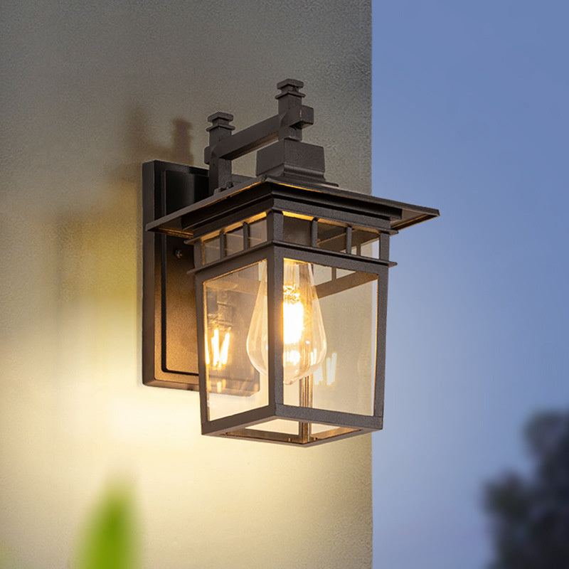 Outdoor Waterproof Wall Lantern Light | Modern Aluminum Sconce for Backyard. Porch & Garden