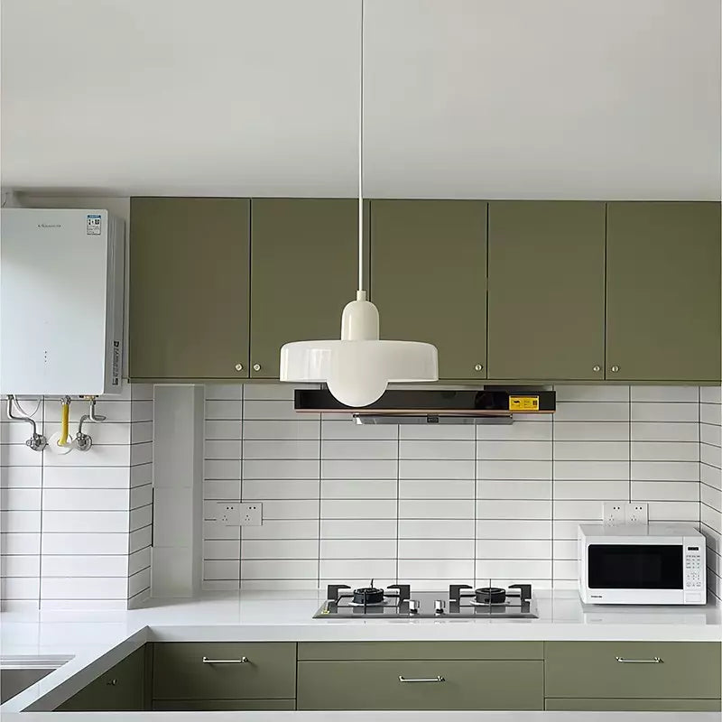 Colored Glass Bauhaus Pendant Light Fixture for Modern Home Decor & Dining Spaces