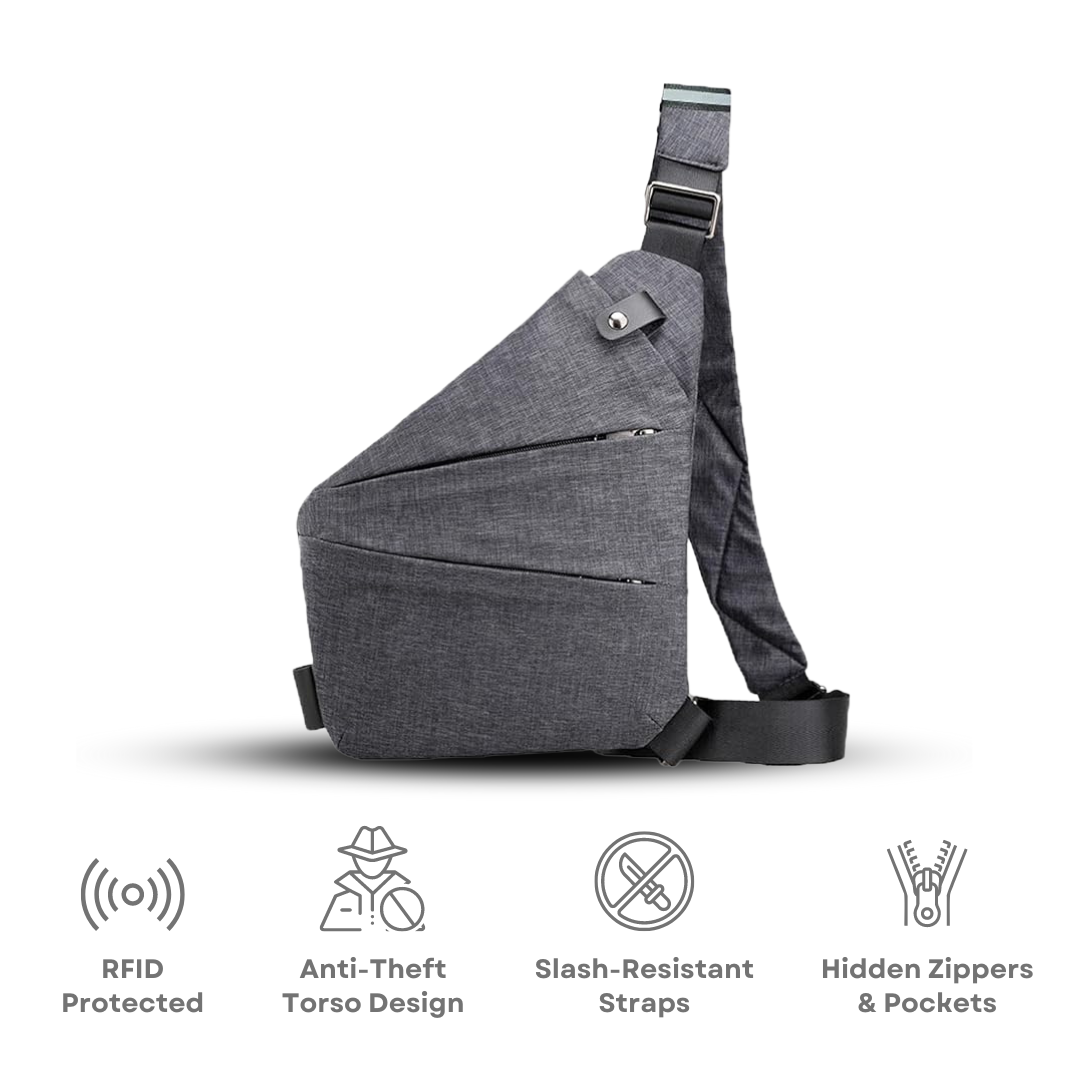 Anti-Theft Crossbody Bag | Lightweight, Slash-Resistant & Ideal for Travel, Commuting & City Adventures