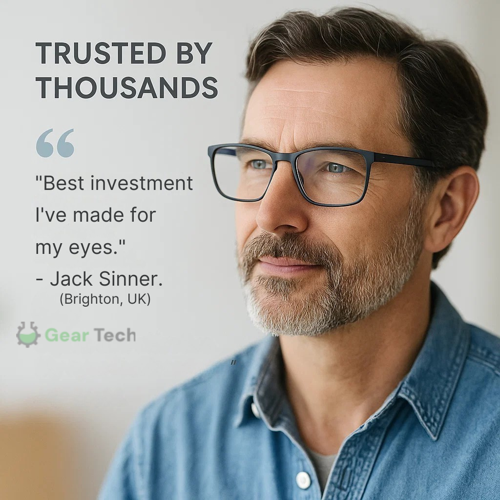 Progressive Multifocal Glasses for Clear Vision - German Intelligent Design for Everyday Use
