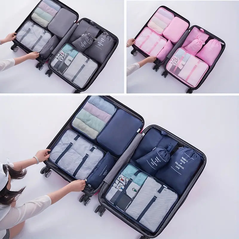 Easy-Pack Travel Cubes | 8-Piece Set for Organized Packing & Hassle-Free Travel