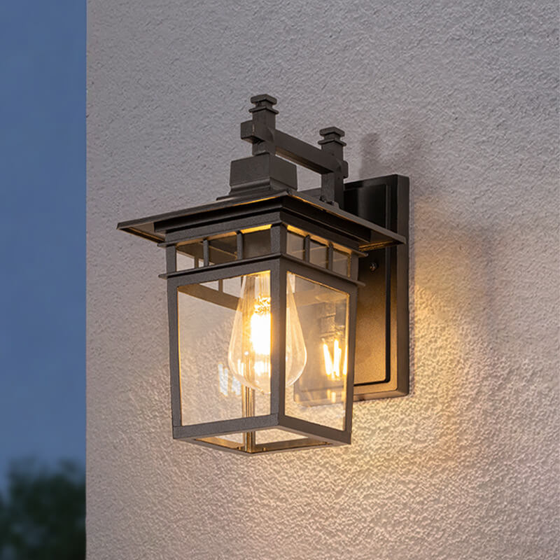 Outdoor Waterproof Wall Lantern Light | Modern Aluminum Sconce for Backyard. Porch & Garden