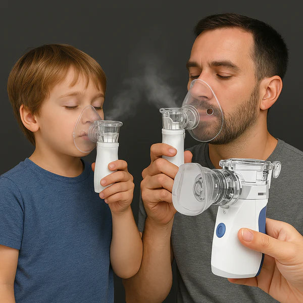 Ultrasonic Portable Nebulizer for Inhalation - Compact Inhaler for Respiratory Relief, Suitable for Adults and Children, Easy to Use, Quiet Operation