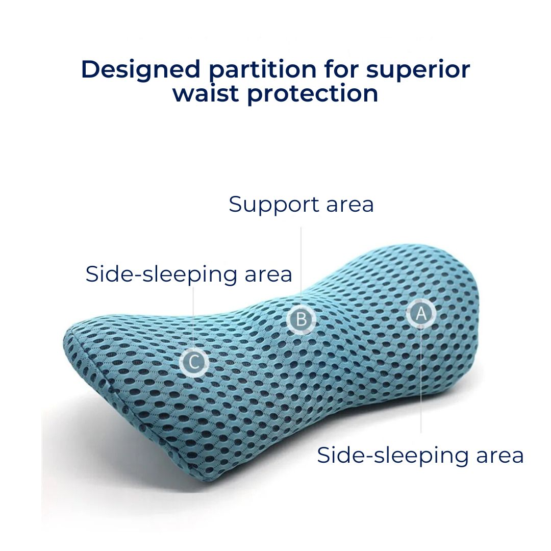Ergonomic Lumbar Support Cushion for Lower Back Pain Relief - Ideal for Office, Driving, and Home Use