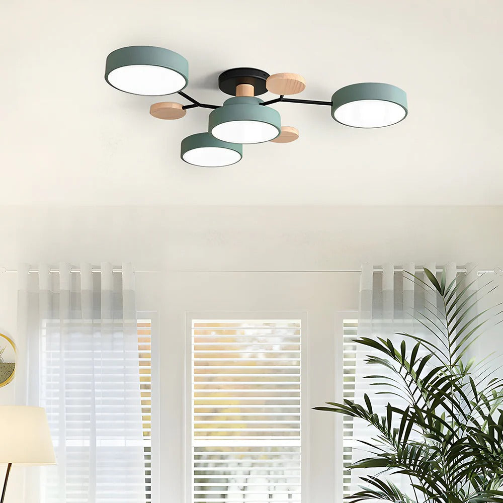 Contemporary Round Iron LED Chandelier | Energy-Efficient. Stylish Lighting for Living Rooms. Dining Areas & Entryways