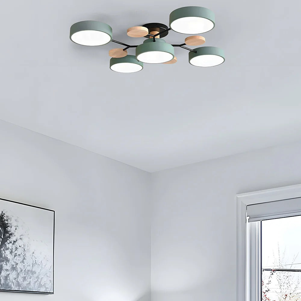 Contemporary Round Iron LED Chandelier | Energy-Efficient. Stylish Lighting for Living Rooms. Dining Areas & Entryways