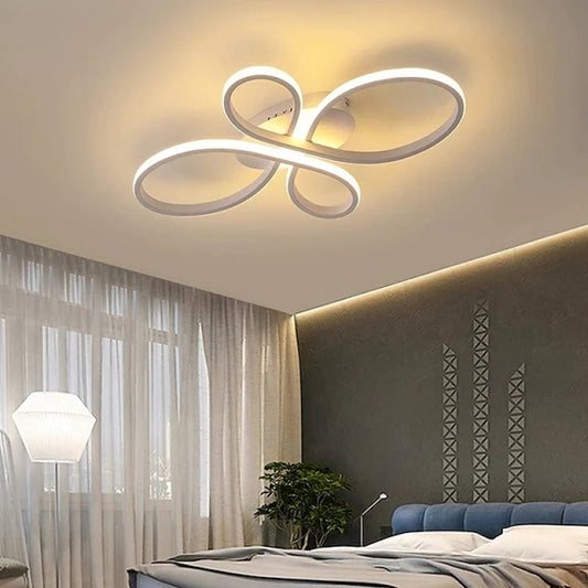 LED Ceiling Light | Modern Dimmable Multi-Ring Design for Living Room. Study & Bedroom