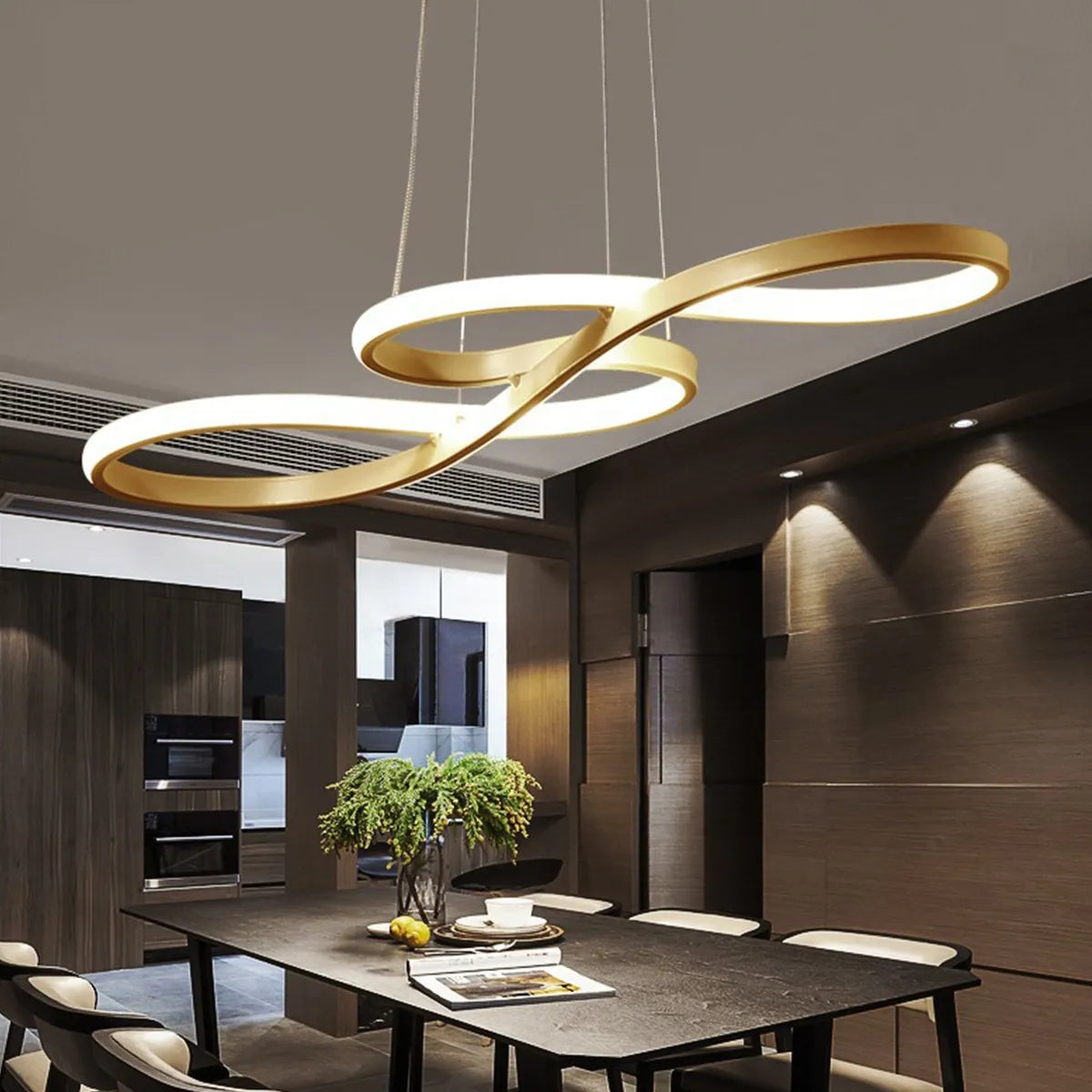 Modern Pendant Chandelier Aluminum Lustre Nordic Ceiling Lighting