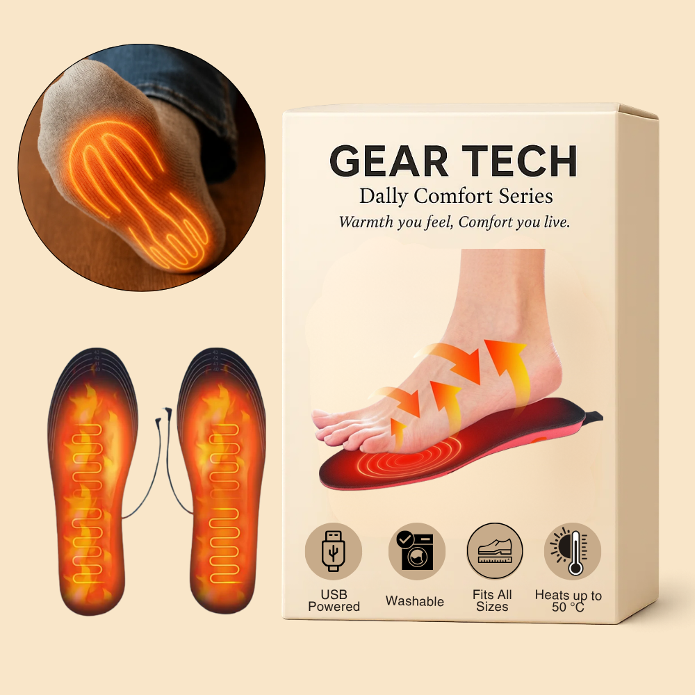 Rechargeable Heated Insoles for Shoes & Boots – USB Electric Foot Warmers for Daily Comfort & Circulation Relief – Best Heated Insoles UK