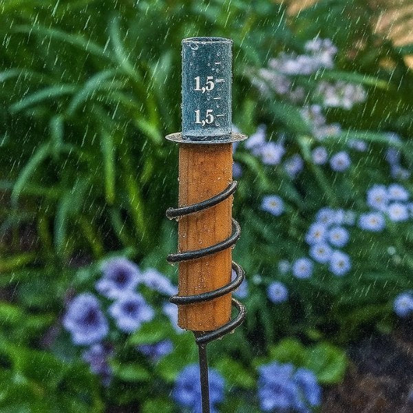 Copper Rain Gauge | Durable, Floating Design for Home Garden & Lawn Water Measurement