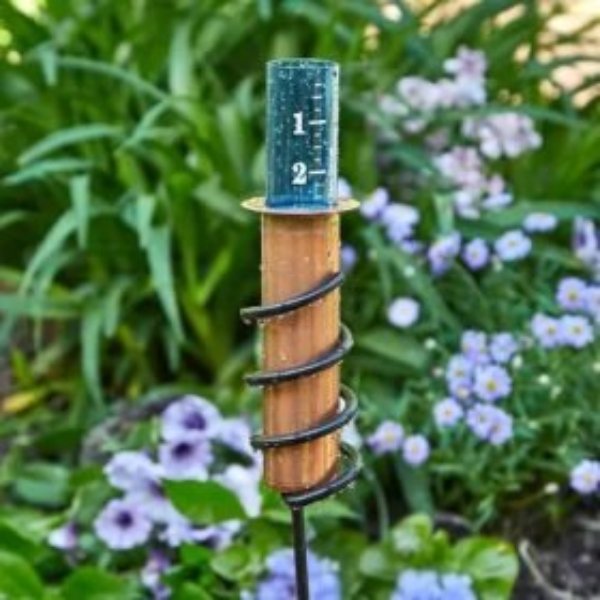 Copper Rain Gauge | Durable, Floating Design for Home Garden & Lawn Water Measurement