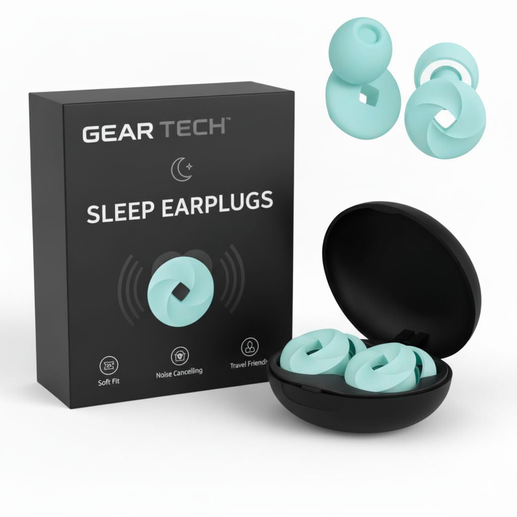 Sleep Ear Plugs at Night | 33dB Noise Cancelling, Soft, Custom-Fit Design for Uninterrupted Rest & Focus