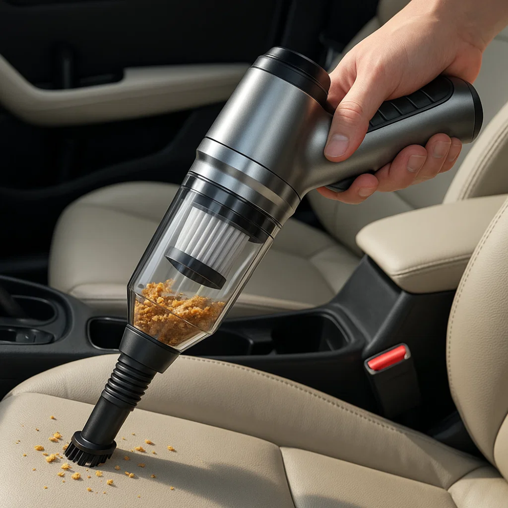 Car Vacuum Cleaner - Powerful and Compact Car Vac for Quick Cleaning