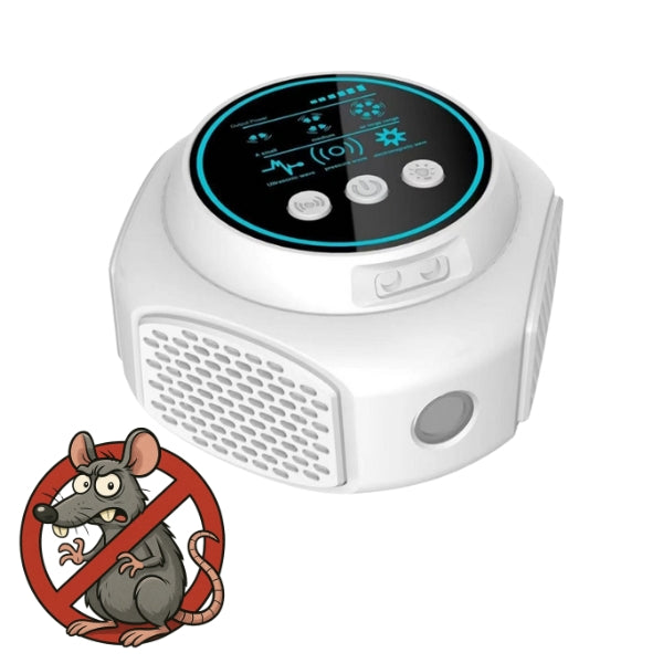 Plug-In Ultrasonic Rat Repellent | Chemical-Free. Silent & Covers Up to 3200 sq. ft. for Indoor and Outdoor Use